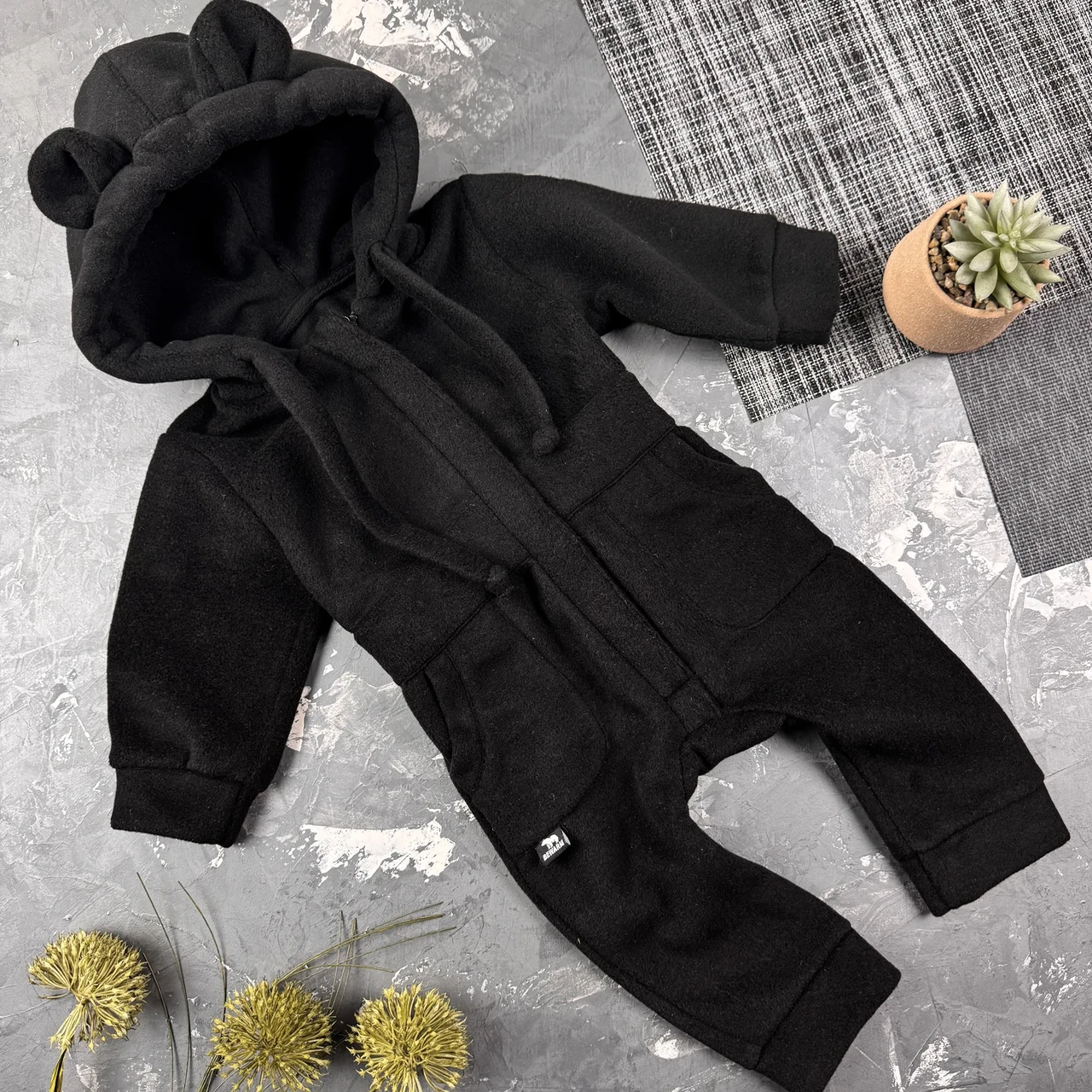Ромпер Polar Fleece BEWARM Teddy Black