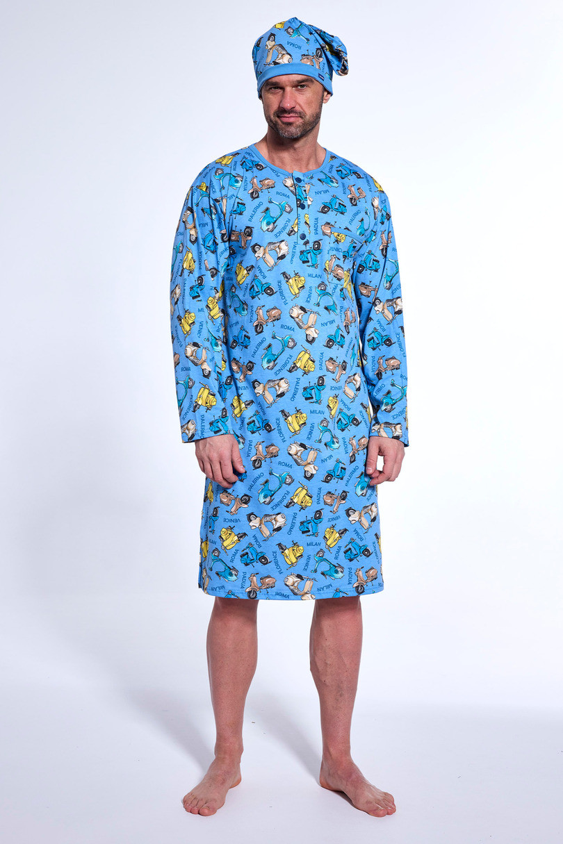 Нічна сорочка чоловіча з довгим рукавом CORNETTE DR 110 XL, XXL, фото 1