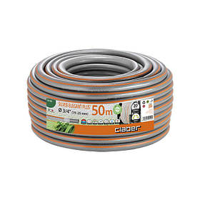 Шланг поливальний 3/4" 50м Silver Elegant Plus сірий з помаранчевою полосою