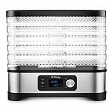 Сушарка для грибів та овочів RUHHY з дисплеєм, набір 10 лотків, фото 5