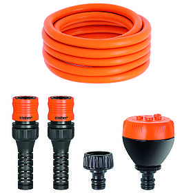 Шланг поливальний пружинний 1/2" TWIDDY 15м з конекторами і розпилювачем