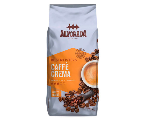 Кава австрійська натуральна в зернах Alvorada Caffe Crema, 1 кг, фото 1