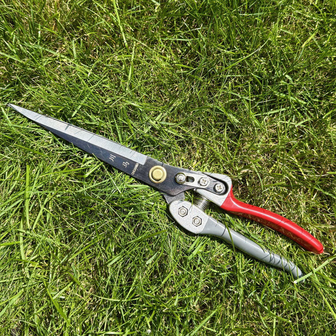 Садові довгі ножиці для обрізання кущів із пружиною, фото 1