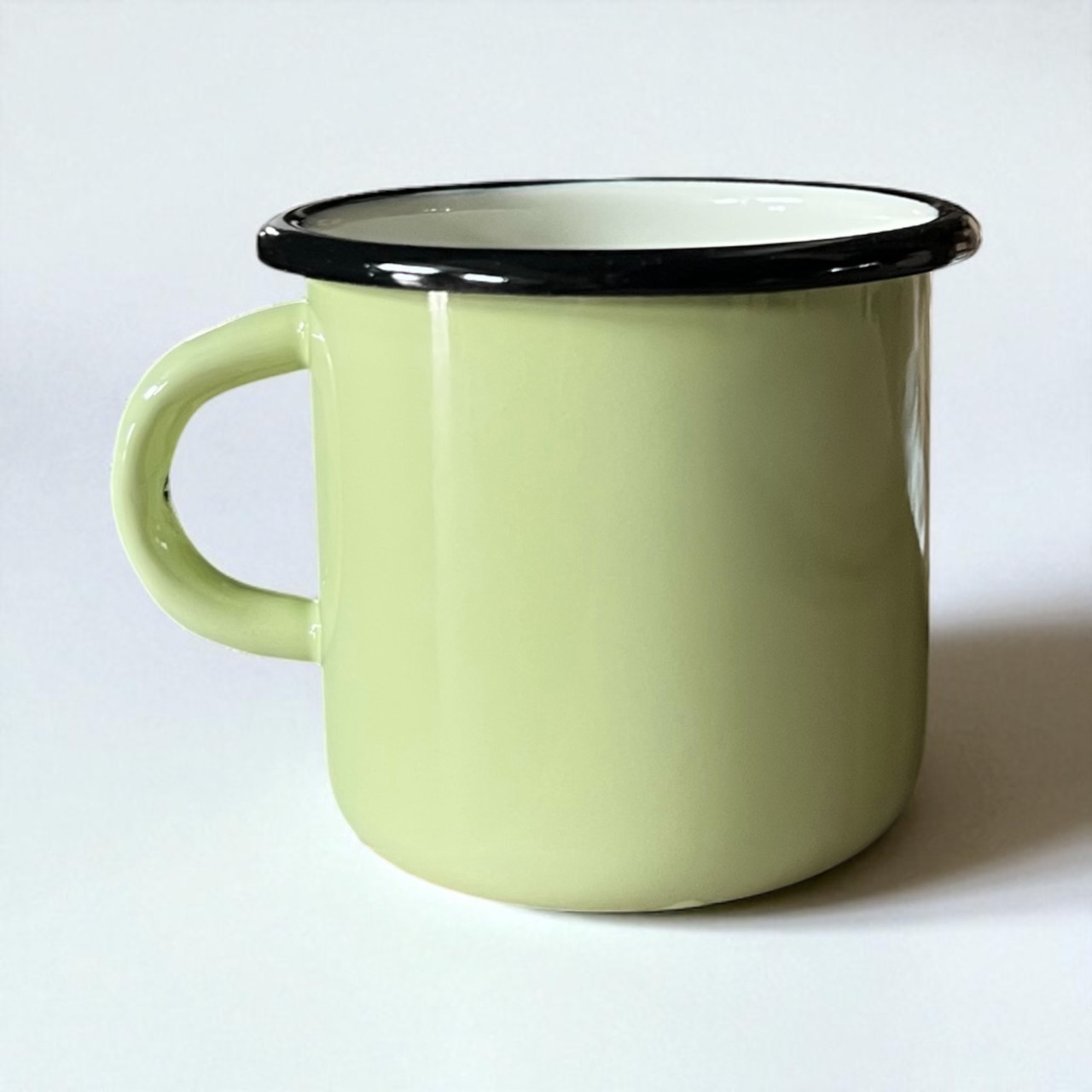 Кружка 0.4л емальована цитрин з плоским дном 01031/4