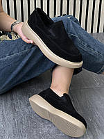 Туфлі лофери " ШКІРА " жіночі 6 пар у ящику чорного кольору 37-41, фото 3