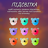 Силіконовий нічник з білим шумом, нічник дитячий на акумуляторі, нічник для немовлят 2 в 1 Hechpro (G2120), фото 5