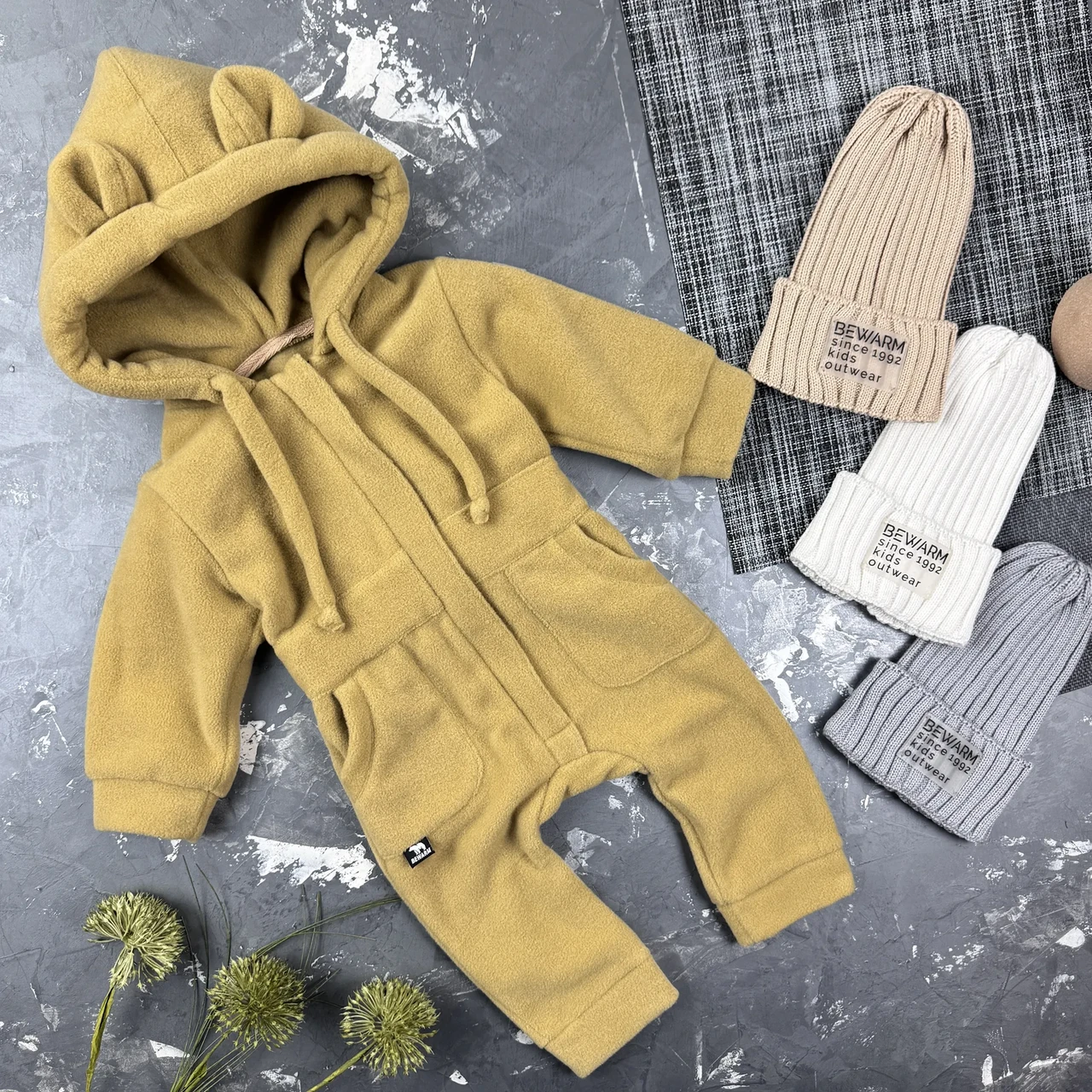 Ромпер Polar Fleece BEWARM Teddy Beige