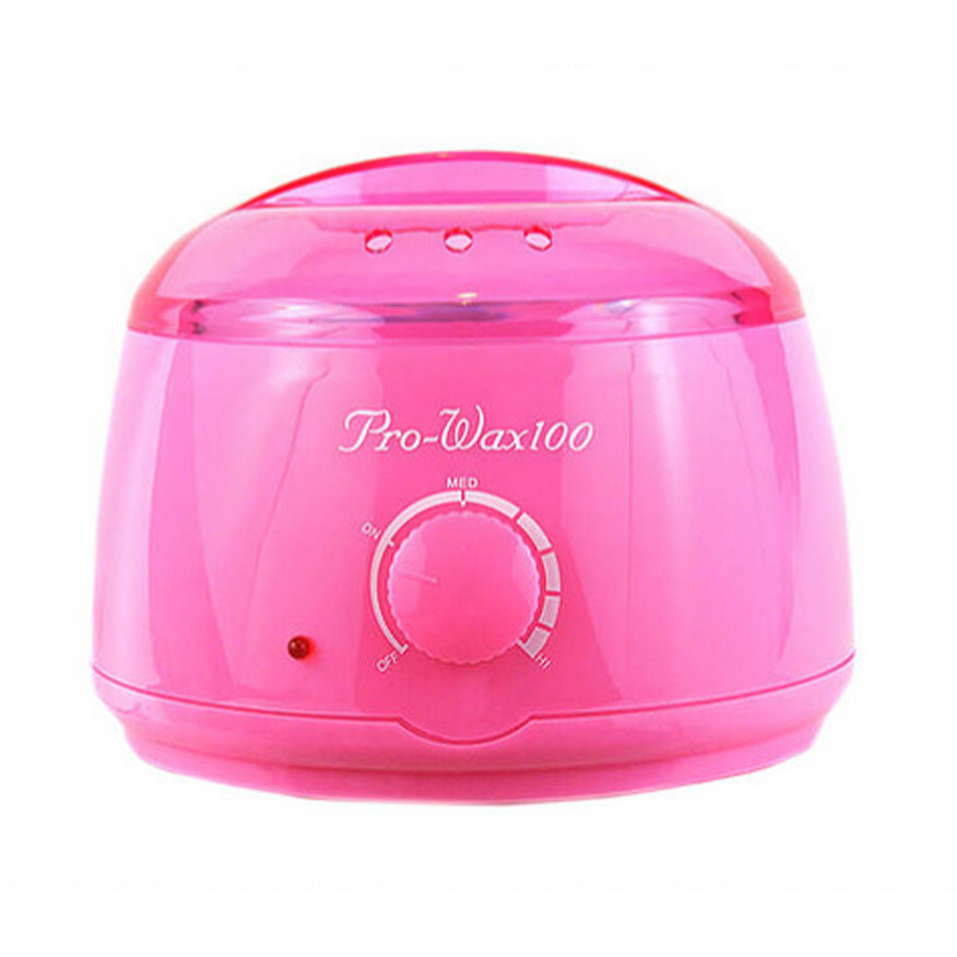 Баночний воскоплав Pro-Wax 100 для депіляції на 400 мл. (з терморегулятором), 100 Вт. Рожевий, фото 1