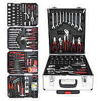 Повний набір інструментів для авто, професійні набори ключів у кейсі з тріщіткою, 408 предметів