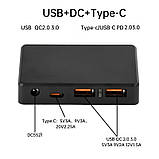 Модуль DC-DC стабілізатор напруги сонячної панелі USB+DC+Type-C QC/PD драйвер для сонячних батарей, фото 5