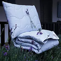 Високоякісна  тепла, натуральна ,бавовняна  ковдра  з квітами лаванди  Lavanda Medium  140 х 200  Словенія.