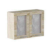 Кухня секція 80 Верх Вітрина Еко Нова Еверест (800х575х296 мм) Сонома/Сонома