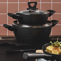 Каструля Diamond із кришкою Qualum Basic Stone Edition 20 см AMBITION