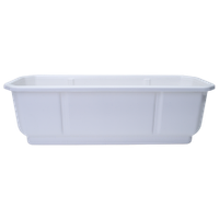 Вазон "Дама" балк. 50*18см. (білий) (Б/П)