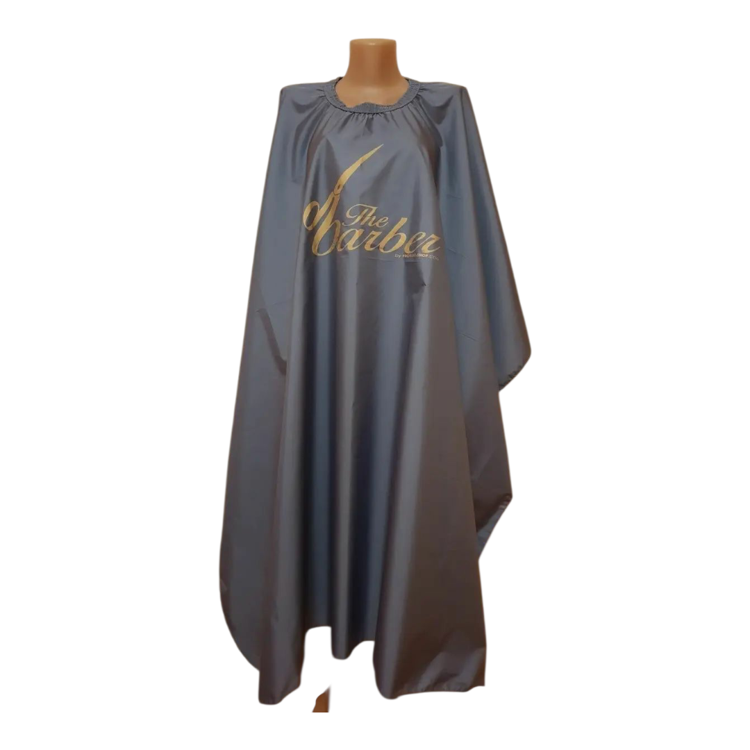 Пеньюар перукарський THE BARBER PROFLINE сірий для стрижки та фарбування волосся з плащової тканини 145×145 см. Арт ПСБ145, фото 1