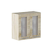 Кухня секція 60 Верх Вітрина Еко Еверест (600х575х296 мм) Сонома/Сонома