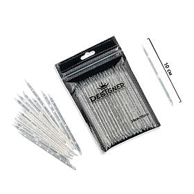 Багаторазові пластикові (апельсинові) палички Дизайнер для кутикули, 10 см., 50 шт./уп., Прозорий