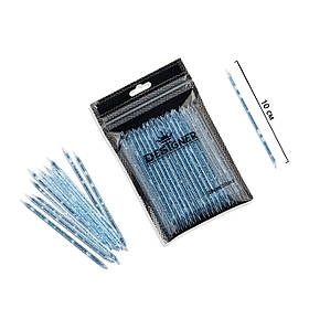 Багаторазові пластикові (апельсинові) палички Дизайнер для кутикули, 10 см., 50 шт./уп., Синій