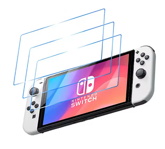 Захисне скло 3 шт CDK для Nintendo Switch | Full Glue (010328) (clear)