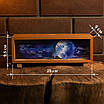 Нічник-панорама "Астронавт. Коли земля вже дістала", лаковане дерево (LED, Акумулятор, USB Type-C), фото 2