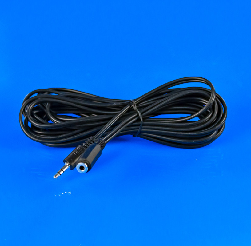 Мультимедійний подовжувач Jack 3.5 mm M/F 5M Cablexpert для комп'ютера