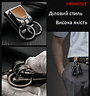 Брелок для ключів на ремінь Honest Elegant Silver. Ключниця на ремінь металева, фото 6