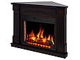 Камінокомплект ArtiFlame Boston Corner AF28S махагон коричневий антик з обігрівом і звуком горіння вогню, фото 3