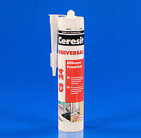 Універсальний силіконовий герметик Ceresit білий 280 мл