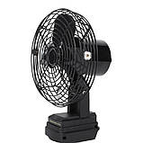 Настільний вентилятор з 2 швидкостями та акумулятором 21V портативний бездротовий для дому та кемпінгу, фото 4