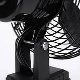 Настільний вентилятор з 2 швидкостями та акумулятором 21V портативний бездротовий для дому та кемпінгу, фото 7