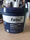 Фарба для стін та стель білосніжна акрилова Brilliant White Farbex 4.2 кг, фото 8