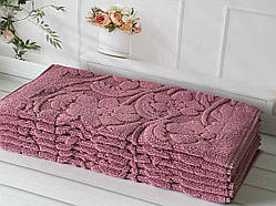 Рушники для ніг 6 штук в упаковці 50 на 70 см щільність 650 Туреччина фіолетові