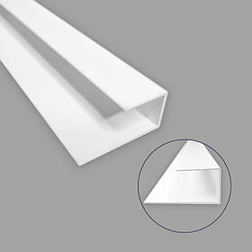 Профіль (торцевий) алюмінієвий стартовий для сайдинга 20х42х6000мм SW-00001729