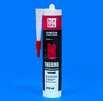 Термостійкий чорний силіконовий герметик belife 310ml