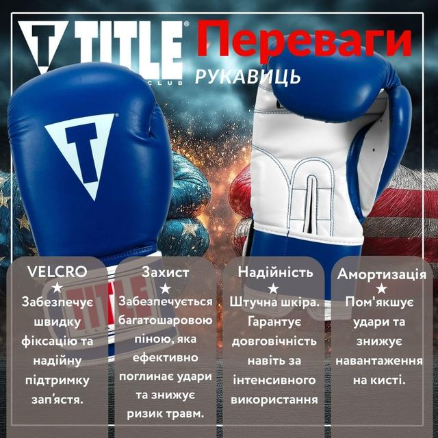 Боксерські рукавиці TITLE Classic Pro Style 3.0 Blue/White 12 oz (капа в комплекті) 2 6771859565 w640 h2048 lets win this. 1