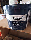 Фарба для стін та стель білосніжна акрилова Brilliant White Farbex 14 кг, фото 3