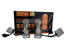 Міні лінзи h4 Bi-Led Aozoom 40/75w 12v 6000k