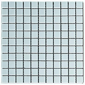 Мозаїка з декоративного скла 298х298х4,5мм Біла SW-00002364