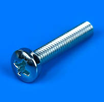 Гвинт оцинкований М4х22 з напівкруглою облямівкою DIN 7985