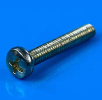 Гвинт оцинкований М4х25 з напівкруглим капелюшком DIN 7985