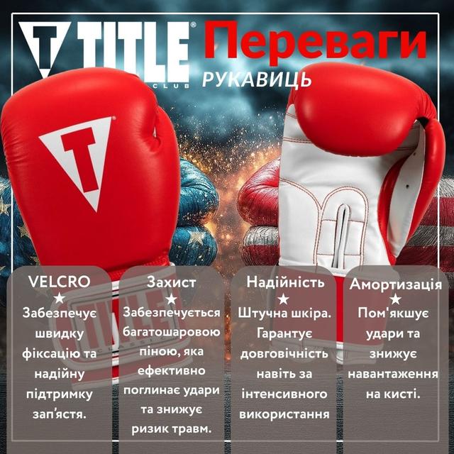Боксерські рукавиці TITLE Classic Pro Style 3.0 Red/White 14 oz (капа в комплекті) 2 6771881711 w640 h2048 lets win this. 1