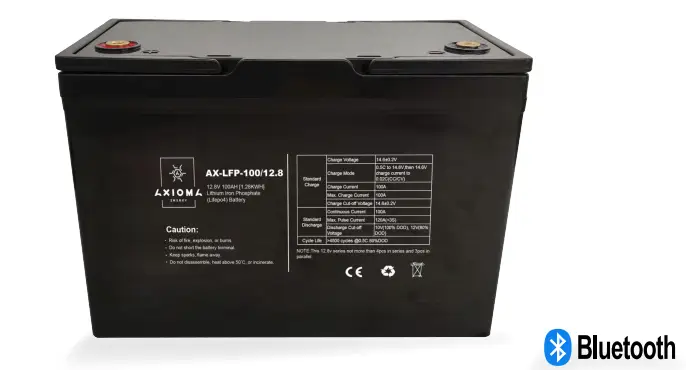 Акумуляторна батарея Axioma Energy 100A, AX-LFP-100/12.8 LiFePo4, фото 1