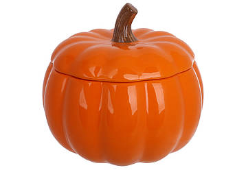 Банка керамічна у формі Гарбуза 1000мл, колір - помаранчевий