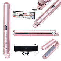 Вирівнювач для волосся Adler AD 2327 pink — компактний стайлер з USB-зарядкою