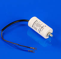 Конденсатор 4 мкФ 450 В з дротом для холодильника Whicepart