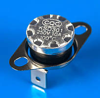 Термостат для плити KSD301 100°C 250 V 10 A (перпендикулярні клеми)