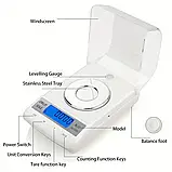 Високоточні цифрові ваги CX-50 / KL-50 50g/0.001g пінцет, гирі, тара, живлення від мережі і батарейок, Китай, фото 2