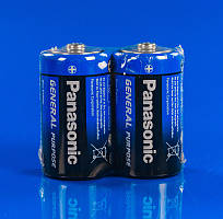 Батарейка Panasonic D Zinc-Carbon 2шт (R20BER/2P)