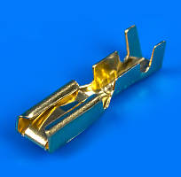 Плоска ножова клемма (мама), гніздо 2.8 мм, під кабель, без ізоляції