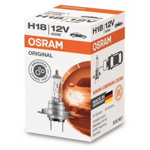 Галогенова лампа OSRAM H18 64180L 65W 12V PY26D-1 10X1, фото 1